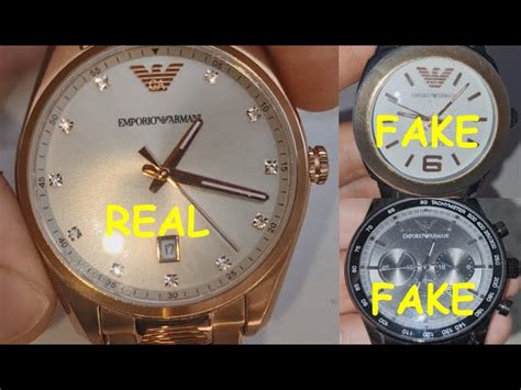 emporio armani ar2448 fake vs real|emporio armani wrist.